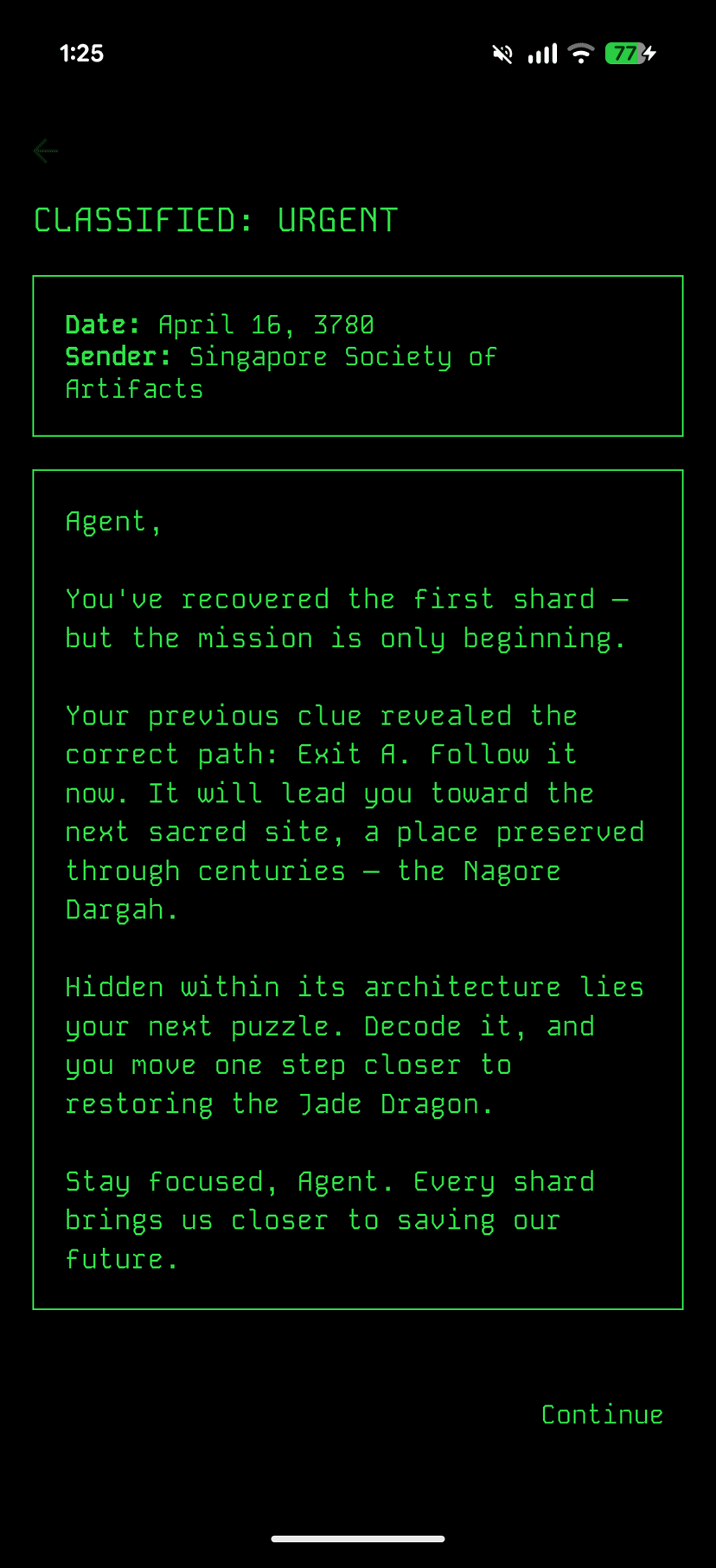 Mission Instructions