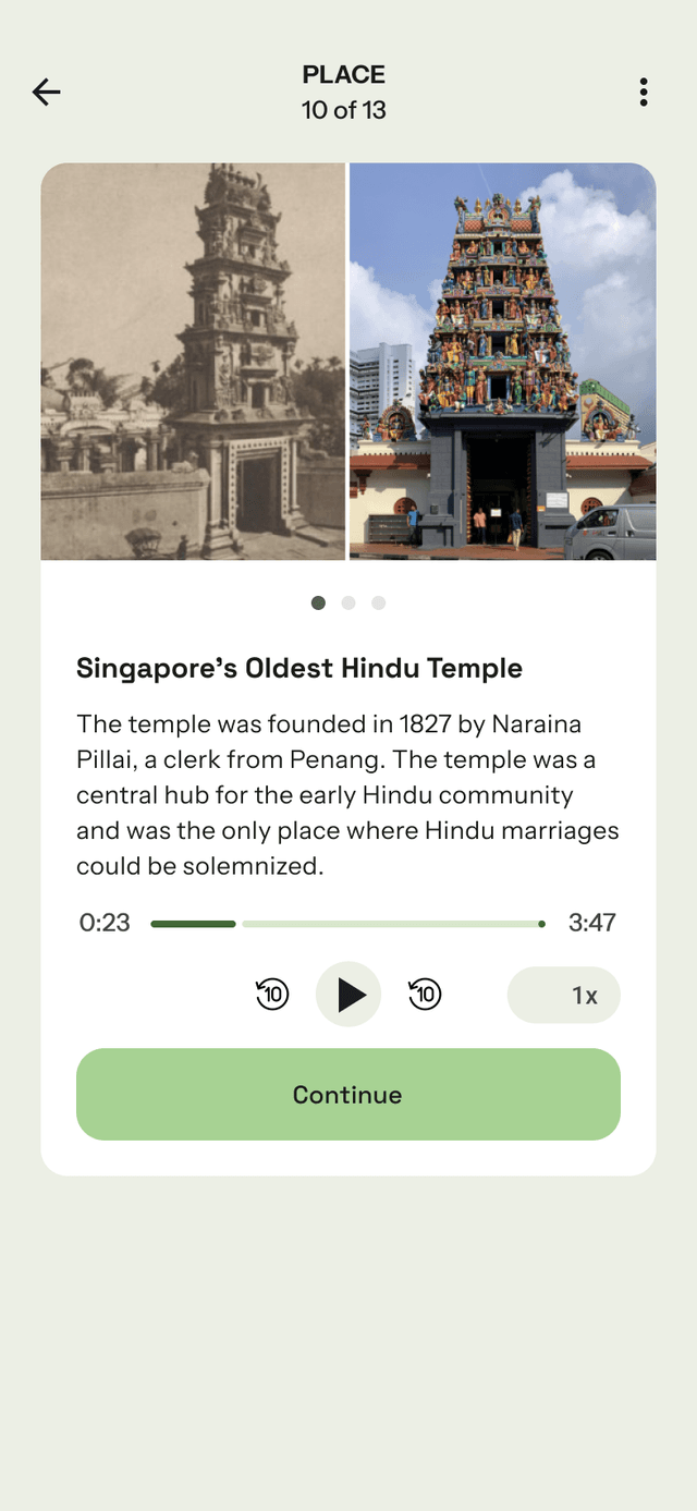 Historical comparison showing past and present